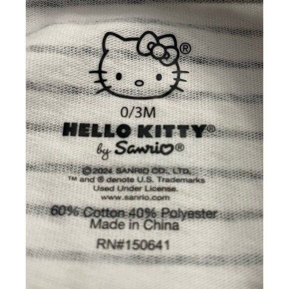 Four Hello Kitty Baby Girl Onesies Bodysuits, Size 0-6 months - Picture 3 of 11